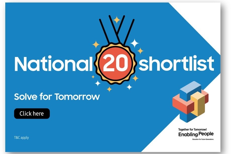Samsung ‘Solve For Tomorrow’ Announces National Shortlist Of 20 Semi-Finalist Teams
